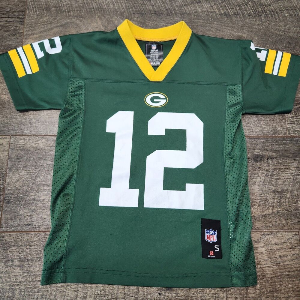 NFL Green Bay Packers Aaron Rodgers #12 Jersey Kids Youth S 8 Team Apparel